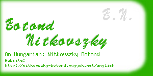 botond nitkovszky business card